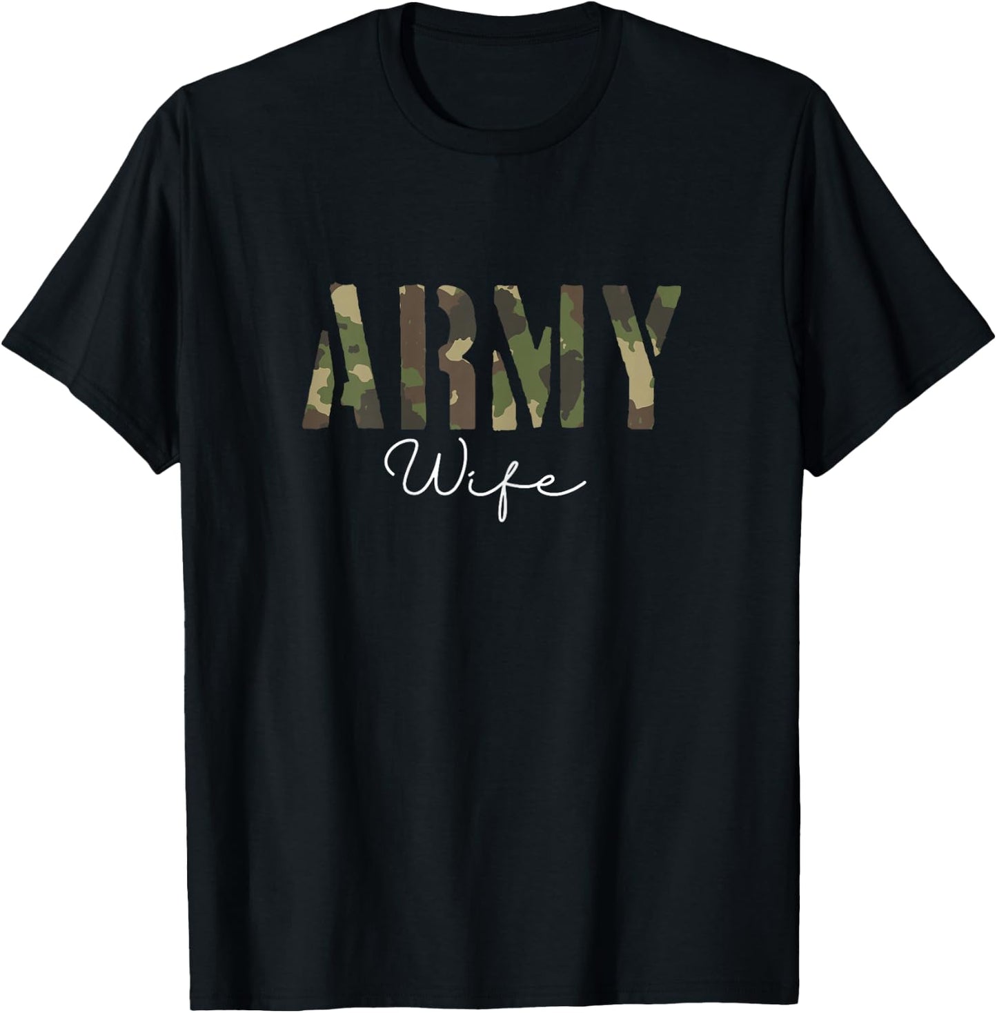 Army Wife | Military Soldier | Veteran Wife T-Shirt - T-Shirt | Black