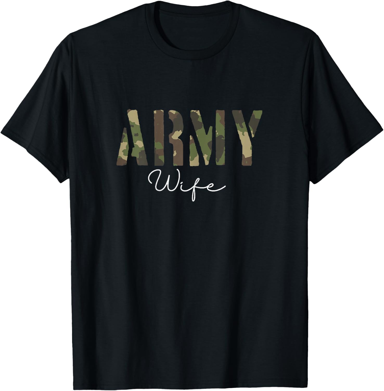 Army Wife | Military Soldier | Veteran Wife T-Shirt - T-Shirt | Black