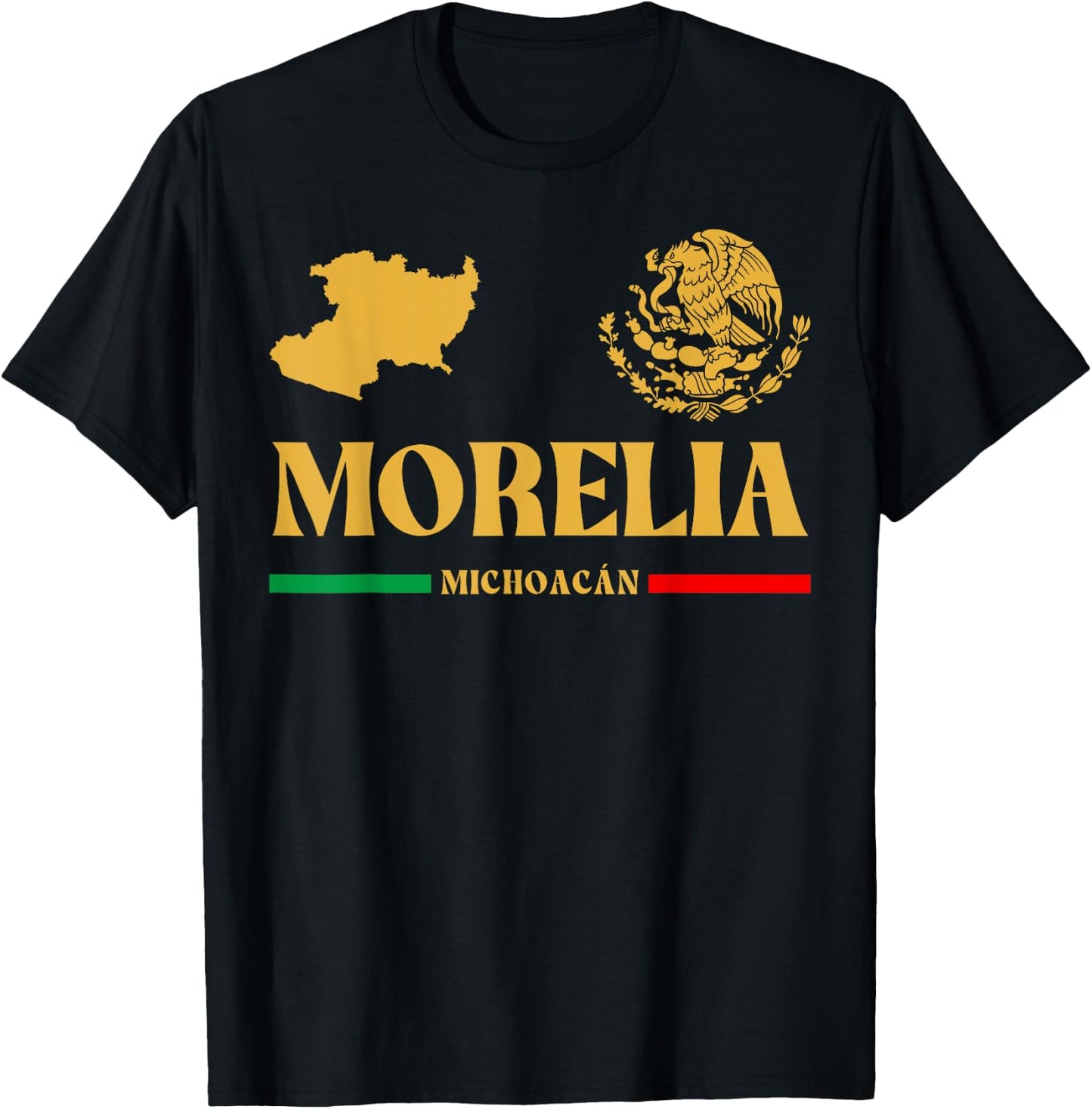 Morelia Emblem, Morelia Michoacan, Morelia T-Shirt - T-Shirt | Black
