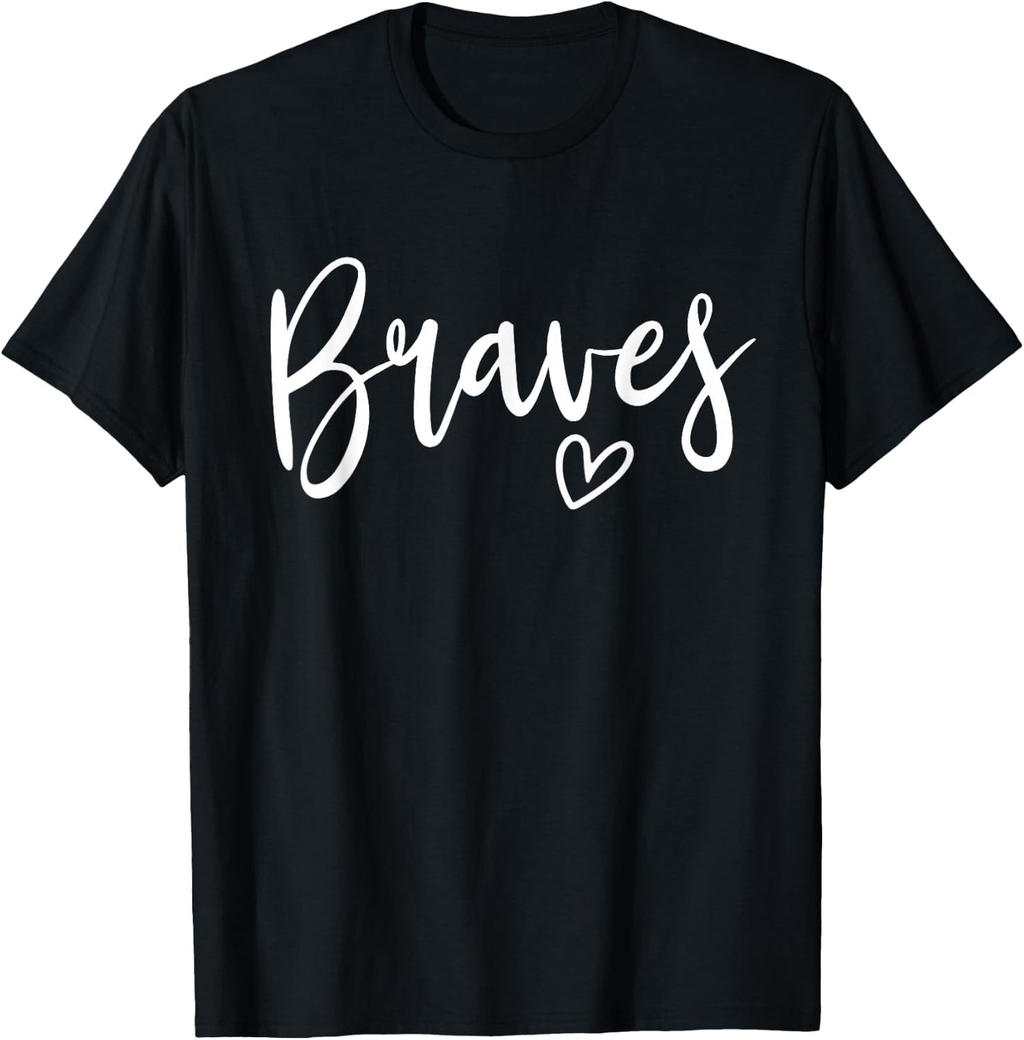 Braves High School Braves Sports Team Women's Braves T-Shirt - T-Shirt | Black