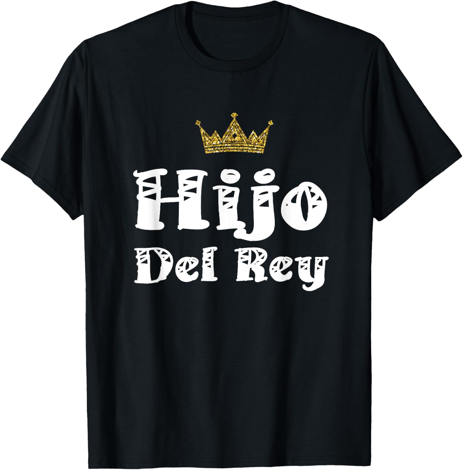 Hijo Del Rey Dios Son Of King Jesus Latino Christian Español T-Shirt - T-Shirt | Black