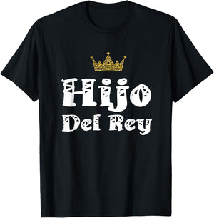Hijo Del Rey Dios Son Of King Jesus Latino Christian Español T-Shirt - T-Shirt | Black