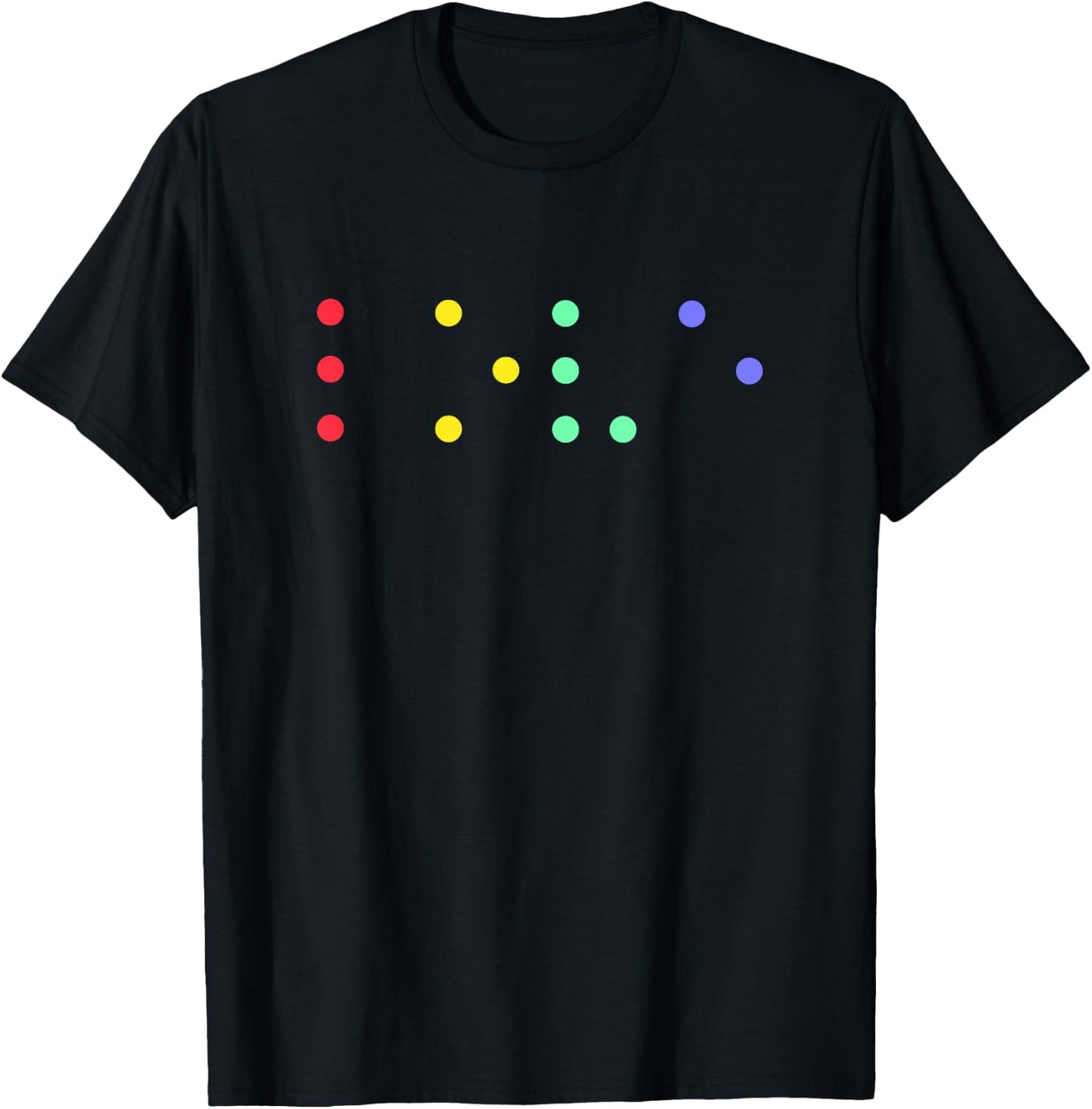 Braille Lettering Love Braille Alphabet Love T-Shirt - T-Shirt | Black