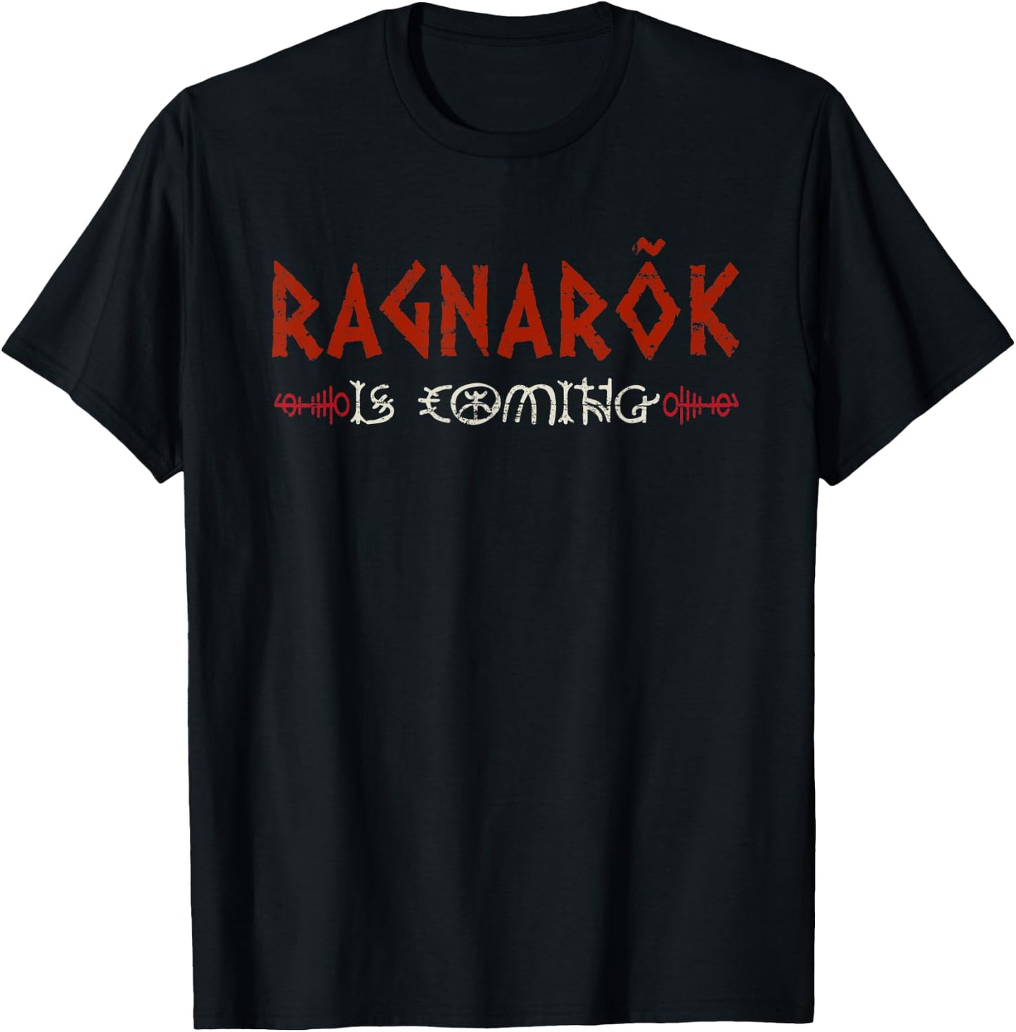 Ragnarok Is Coming Vikings Valhalla T-Shirt - T-Shirt | Black