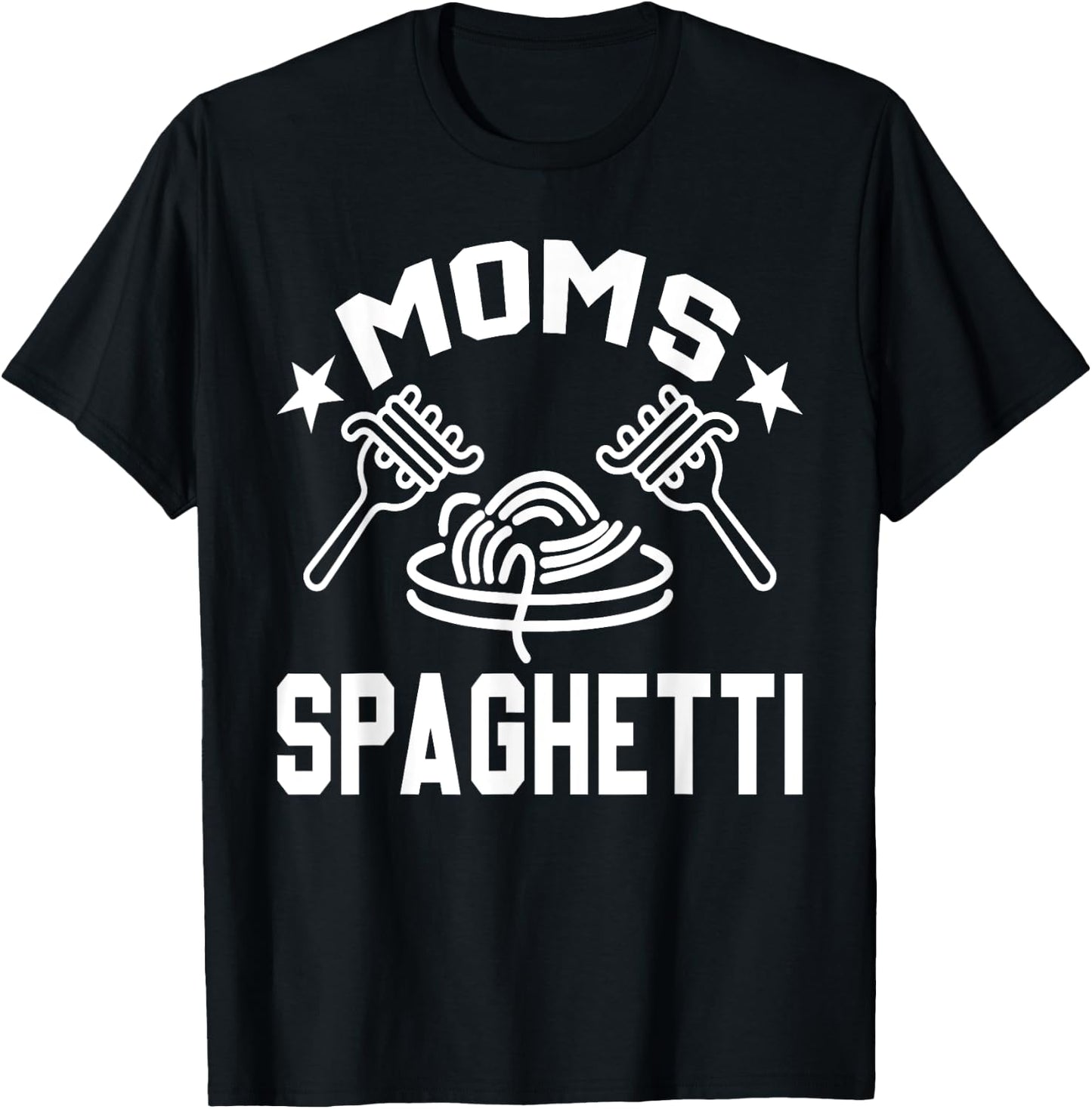 Mom's Spaghetti, Mother's Love To Pasta Lovers Women T-Shirt - T-Shirt | Black