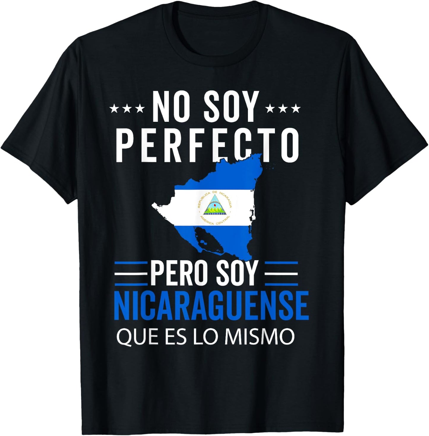 Nicaragua Flag Camiseta Nicaraguan Nicoya Men Hombre Nica T-Shirt - T-Shirt | Black