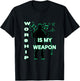 Guy Singing WORSHIP IS MY WEAPON Worship Leader Gift T-Shirt - T-Shirt | Black