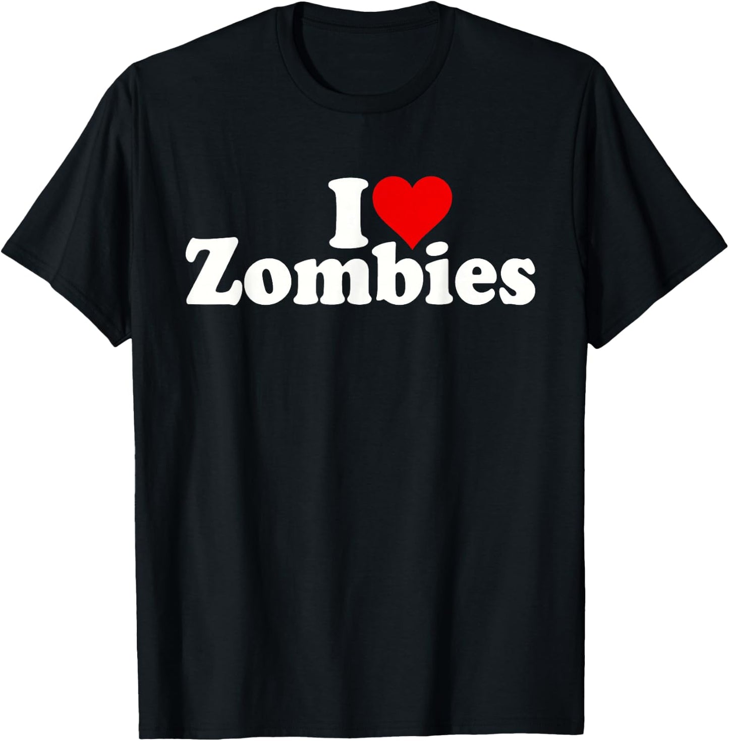 I Love Heart Zombies T-Shirt - T-Shirt | Black