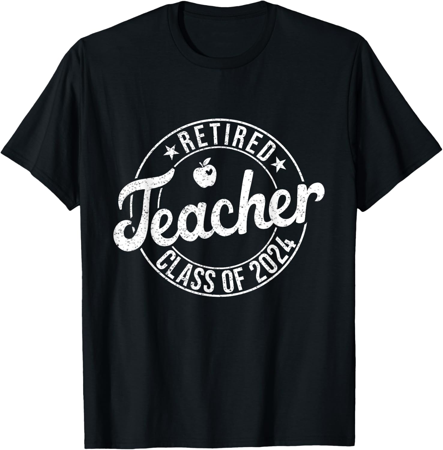 Retired Teacher Class Of 2024 Teachers Retirement Summer T-Shirt - T-Shirt | Black