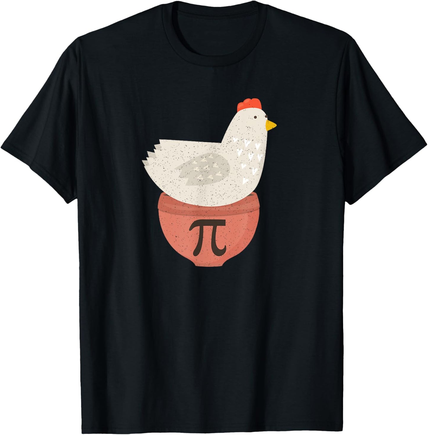Happy Pi Day Funny Chicken Pot Pie 3.14 Science Math Teacher T-Shirt - T-Shirt | Black