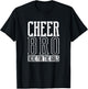 Cheer Bro Here For The Girls Funny Cheerleading Bros Boys T-Shirt - T-Shirt | Black