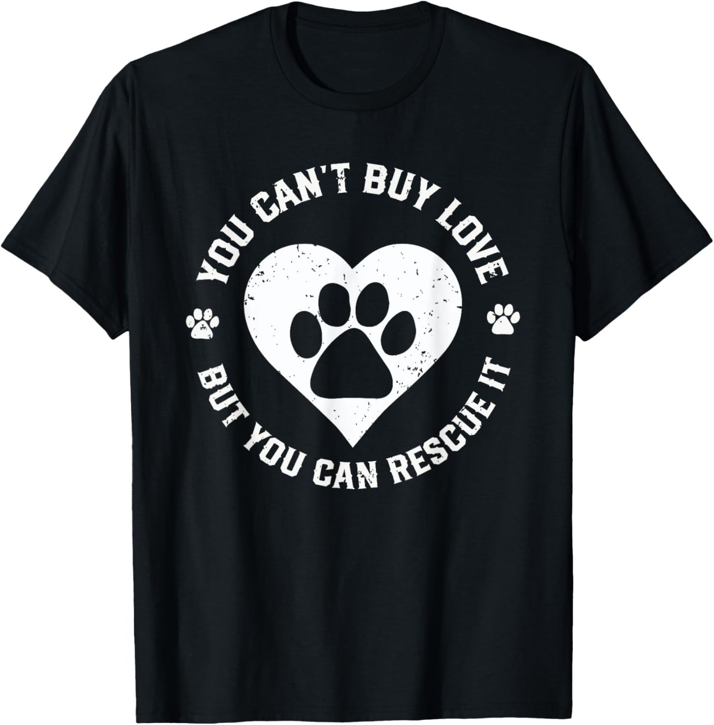 you can't buy Love rescue dog lover in your life Women Kids T-Shirt - T-Shirt | Black