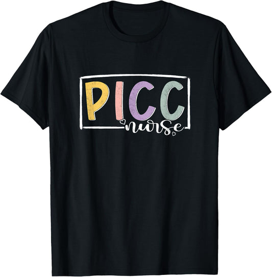 PICC Nurse Vascular Access Nurse Appreciation Nursing T-Shirt - T-Shirt | Black