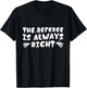 The Referee Is Always Right Funny Groovy Referees T-Shirt - T-Shirt | Black