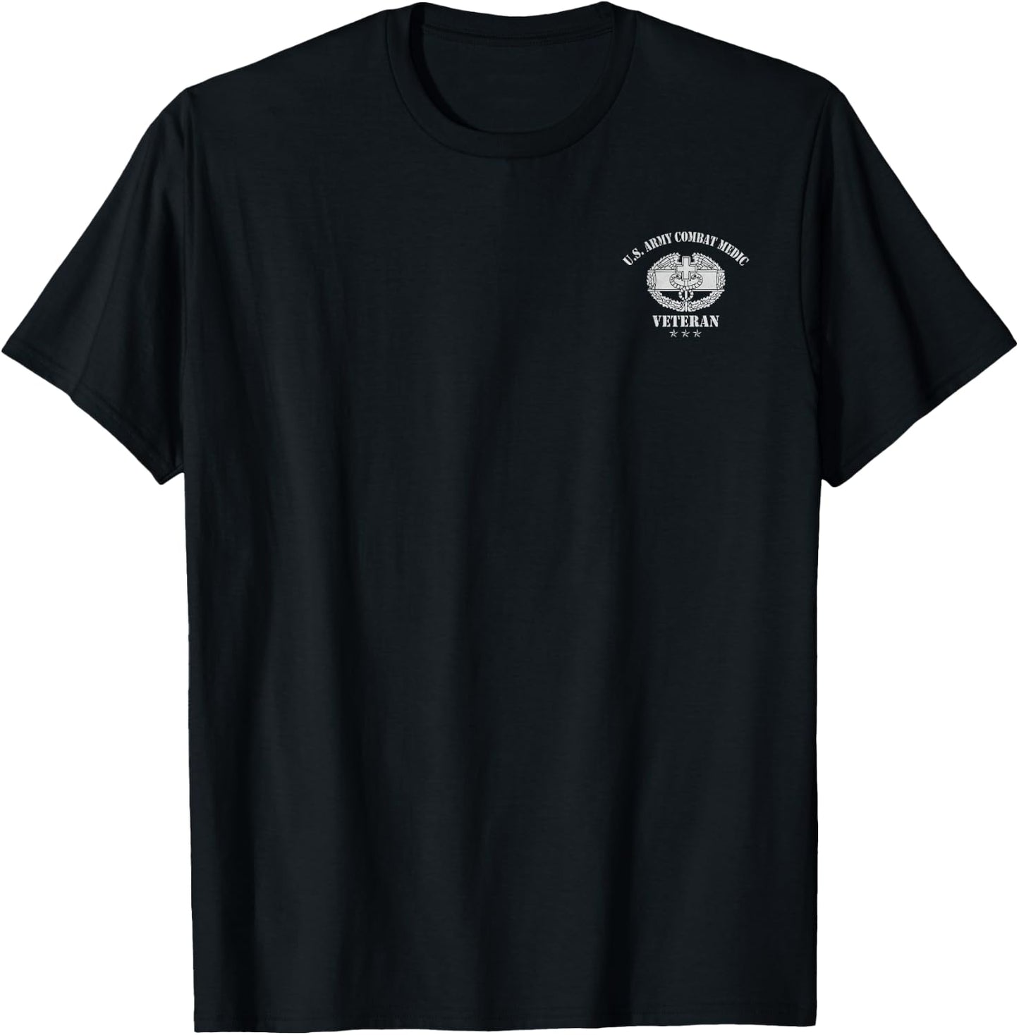 U.S Army Combat Medic Veteran Medical Military T-Shirt - T-Shirt | Black