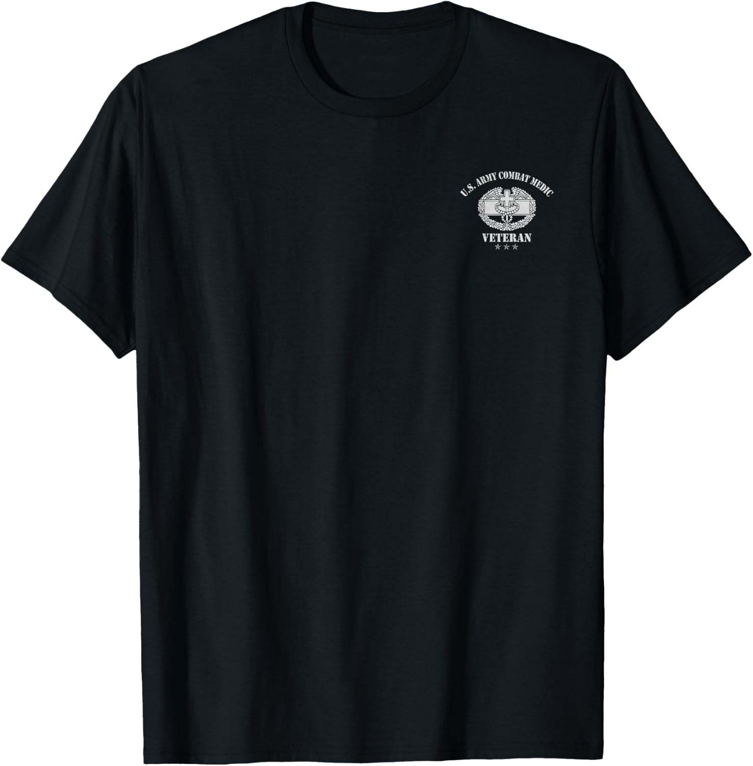U.S Army Combat Medic Veteran Medical Military T-Shirt - T-Shirt | Black