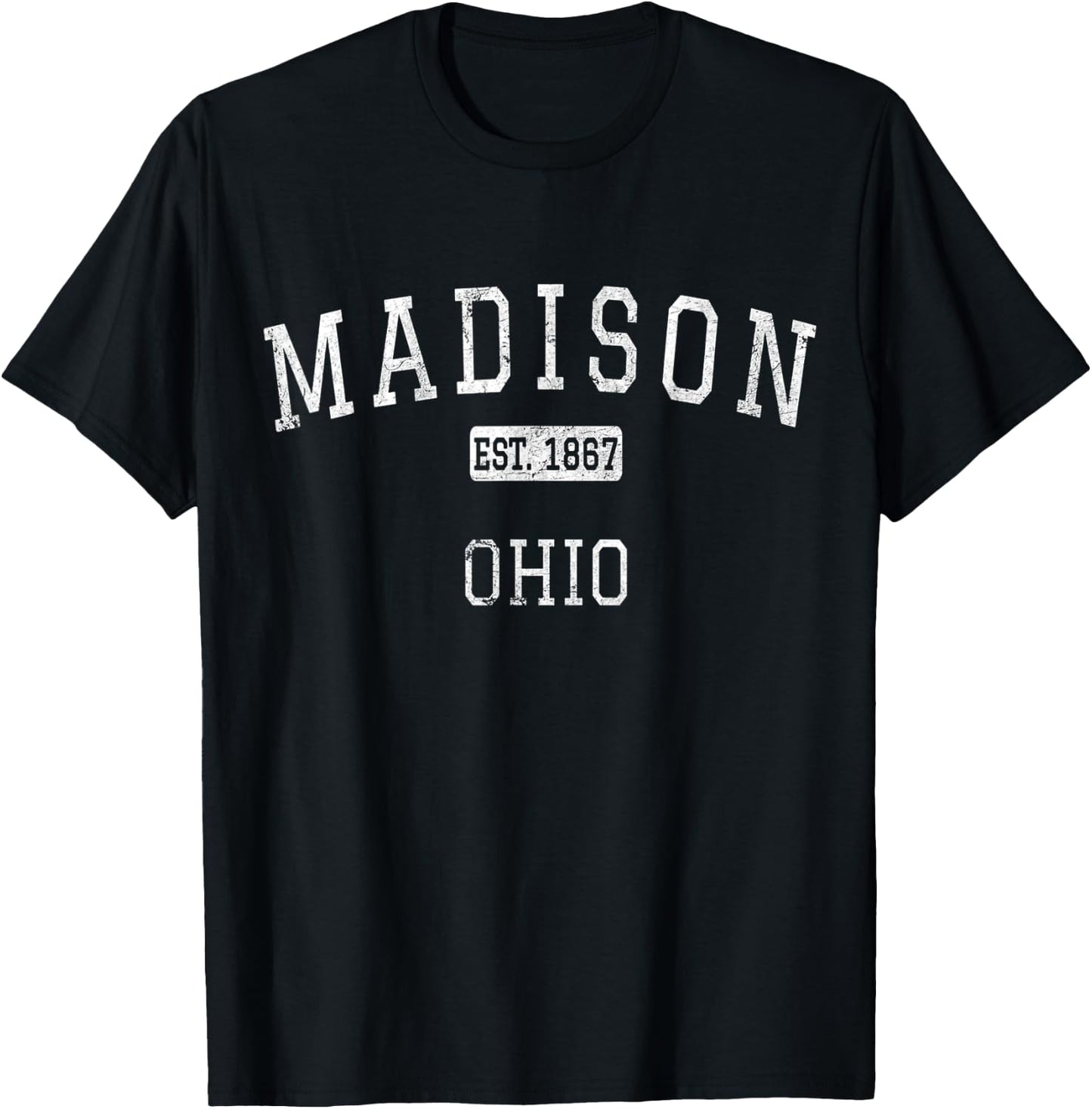 Madison Ohio OH Vintage T-Shirt - T-Shirt | Black