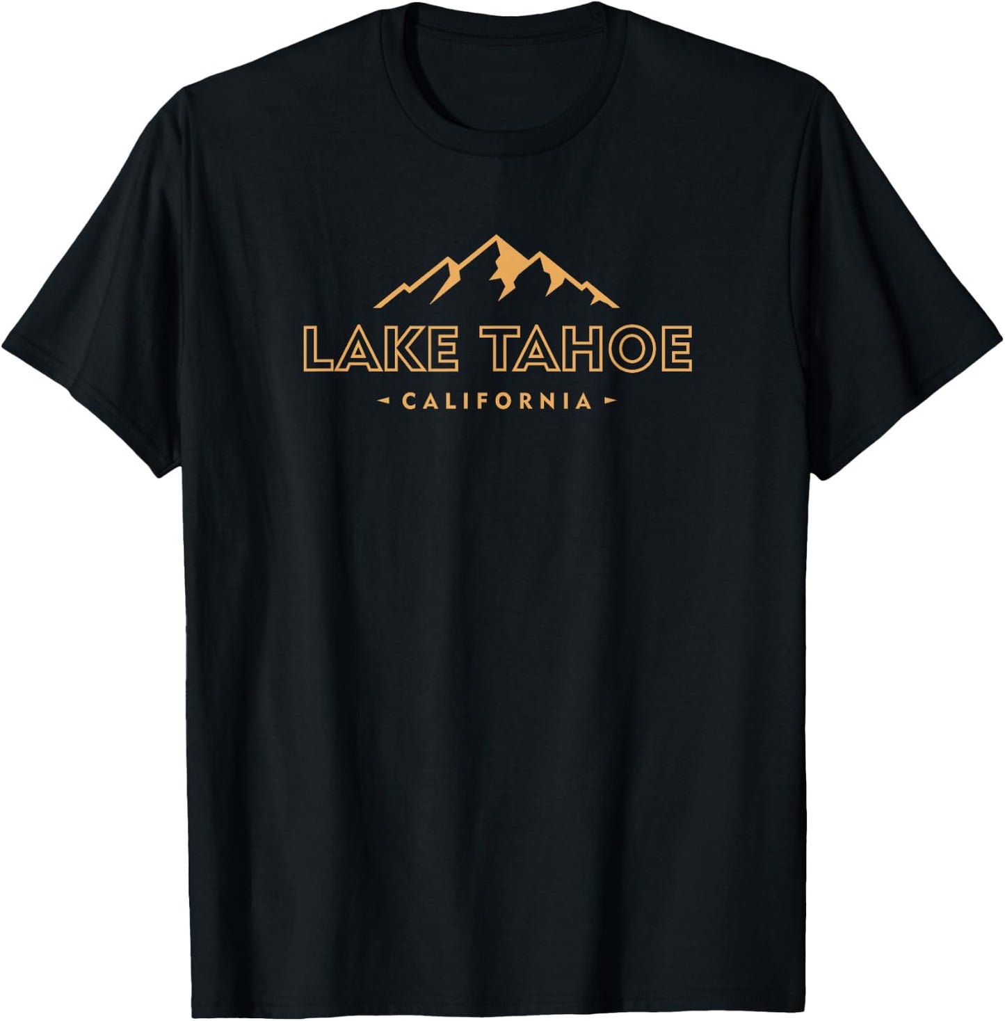 Lake Tahoe California Retro Mountain Souvenir T-Shirt - T-Shirt | Black
