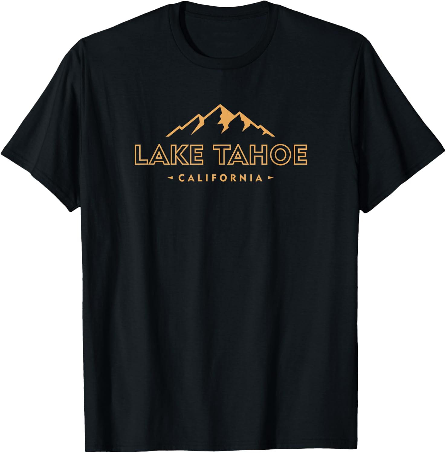 Lake Tahoe California Retro Mountain Souvenir T-Shirt - T-Shirt | Black