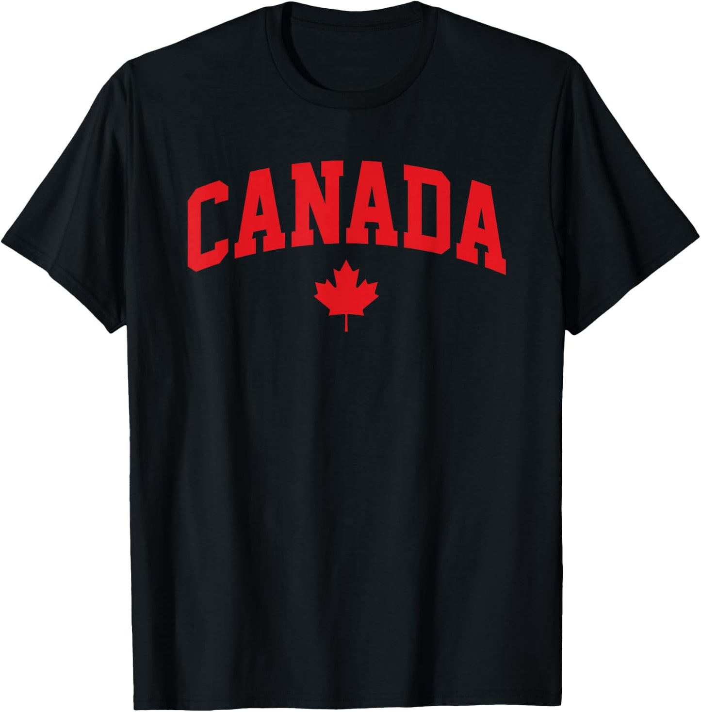 Canada Day Maple Leaf Canadian Flag Great White North T-Shirt - T-Shirt | Black