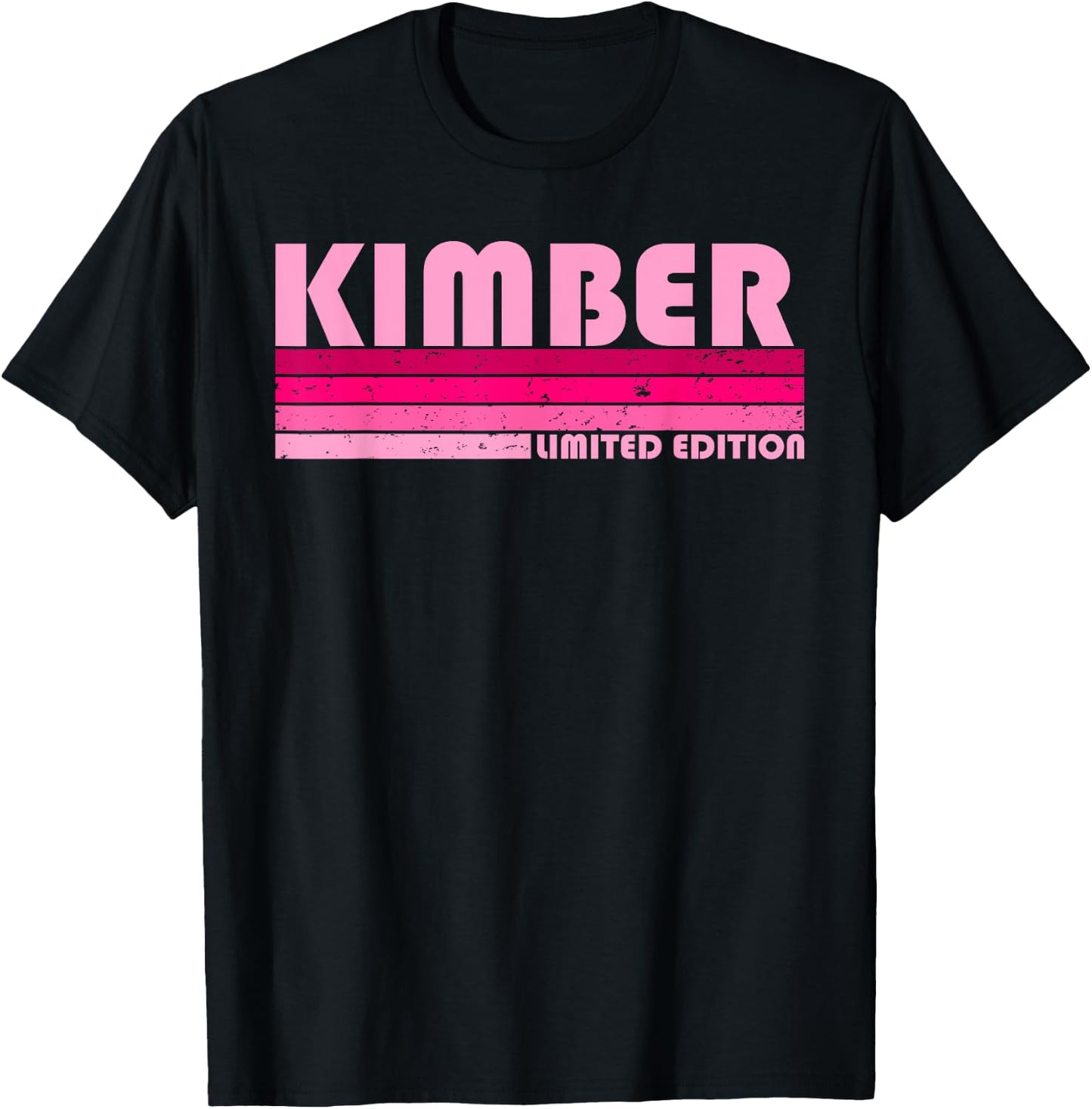 KIMBER Name Personalized Retro Vintage 80s 90s Birthday T-Shirt - T-Shirt | Black
