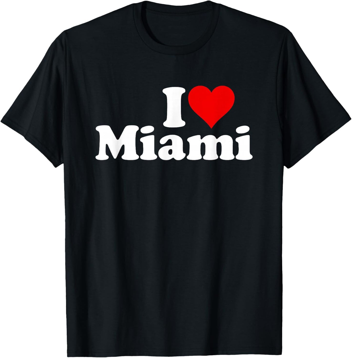 I Love Heart Miami Florida T-Shirt - T-Shirt | Black