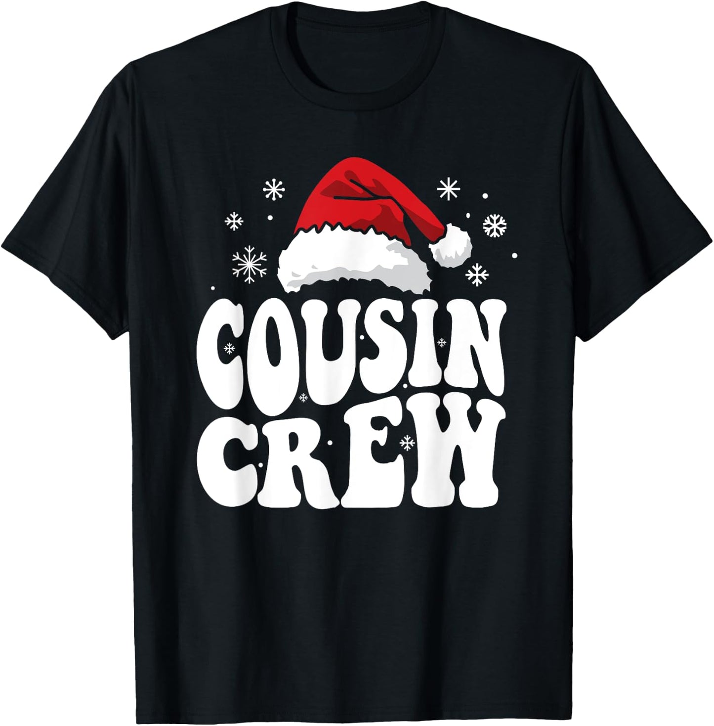 Christmas Squad Family Cousin Crew Pajamas For Kids T-Shirt - T-Shirt | Black