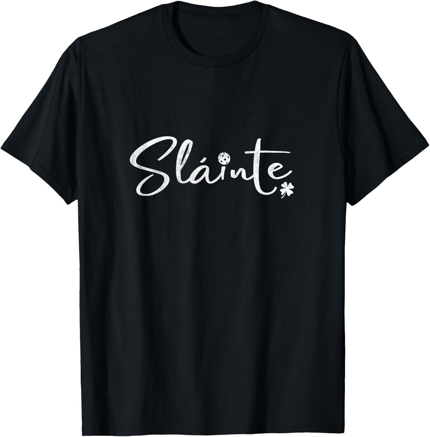 St Patricks Day Pickleball Slainte Irish Toast T-Shirt - T-Shirt | Black