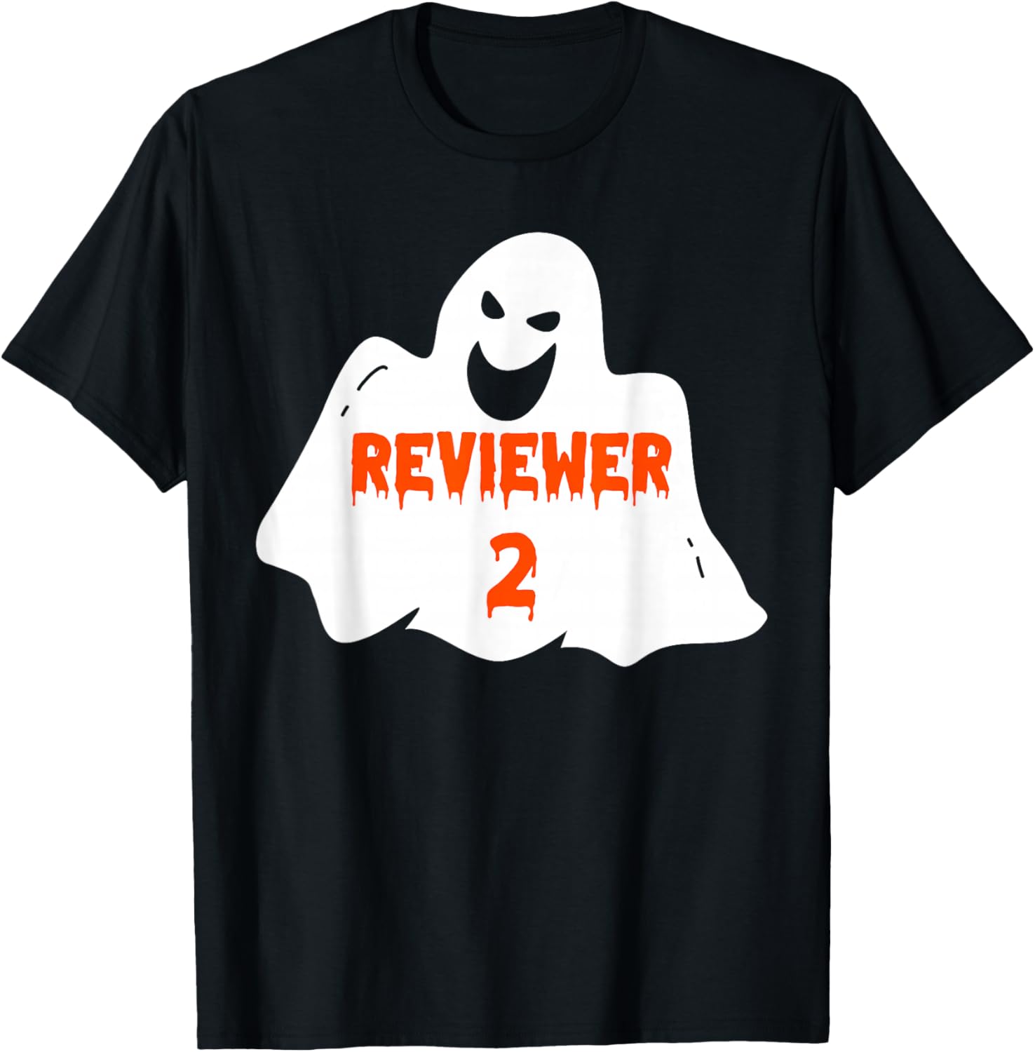 PhD Student Halloween Costume Reviewer 2 Dissertation Ghost T-Shirt - T-Shirt | Black