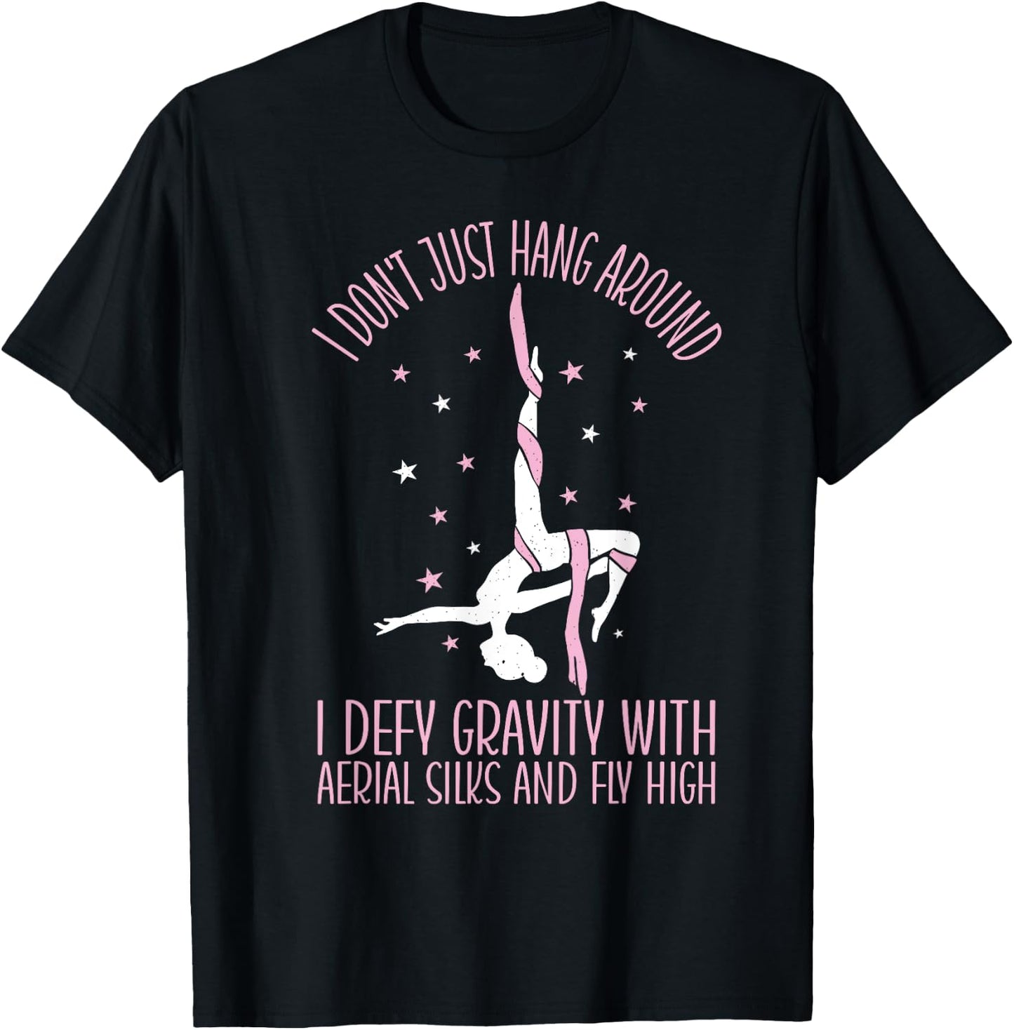 Aerialist Fly High Acrobatics Yoga Aerial Silks T-Shirt - T-Shirt | Black