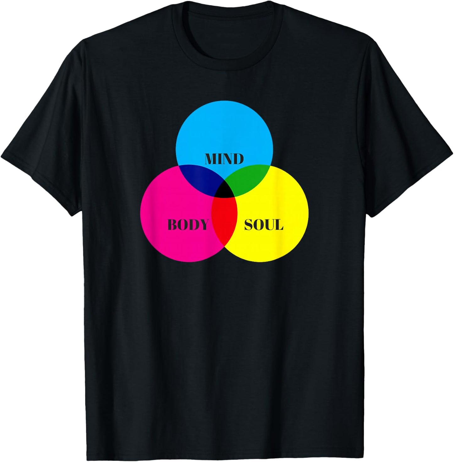 Mind Body Soul. T-Shirt - T-Shirt | Black