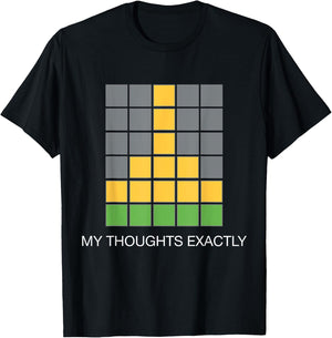Funny Wordle Middle Finger, 6/6 Winner, online word game T-Shirt - T-Shirt | Black