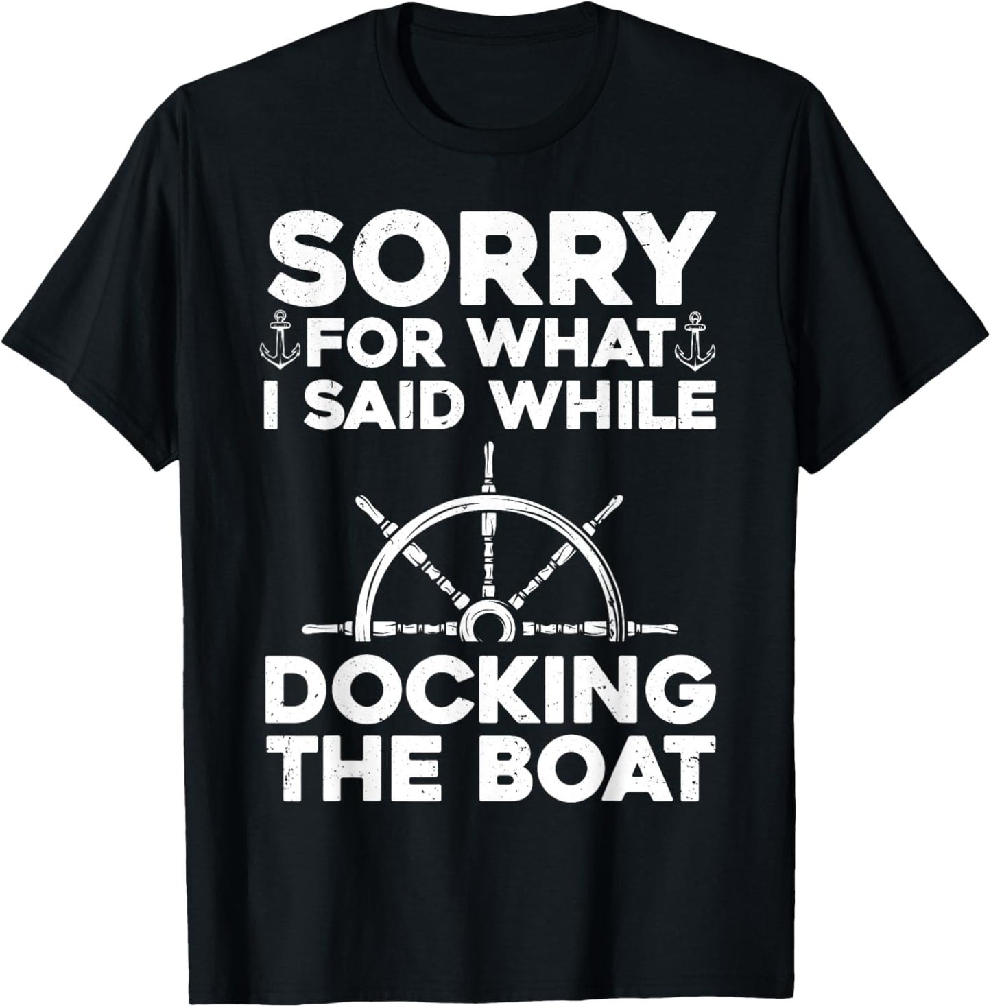 Funny Boating Women Docking The Boat Captain Boater T-Shirt - T-Shirt | Black