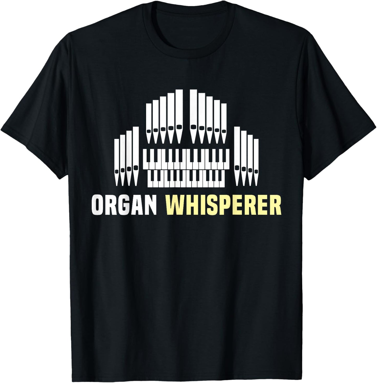 Organ Player Instrument Pipe Organist T-Shirt - T-Shirt | Black