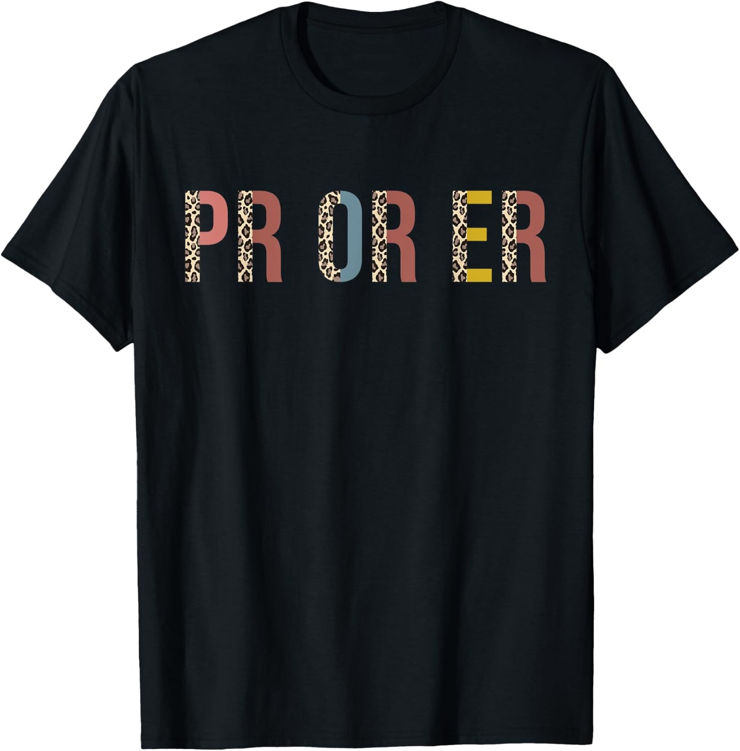 Pr Or Er Weightlifting Bodybuilding Trendy Fitness Gym T-Shirt - T-Shirt | Black