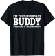 Buddy Personal Name First Name Funny Buddy T-Shirt - T-Shirt | Black