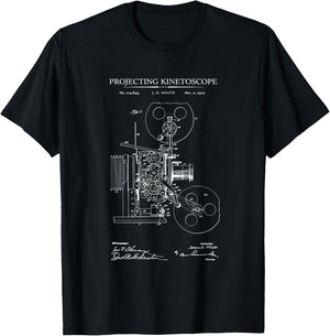 Projector patent filmmaker photography T-Shirt - T-Shirt | Black