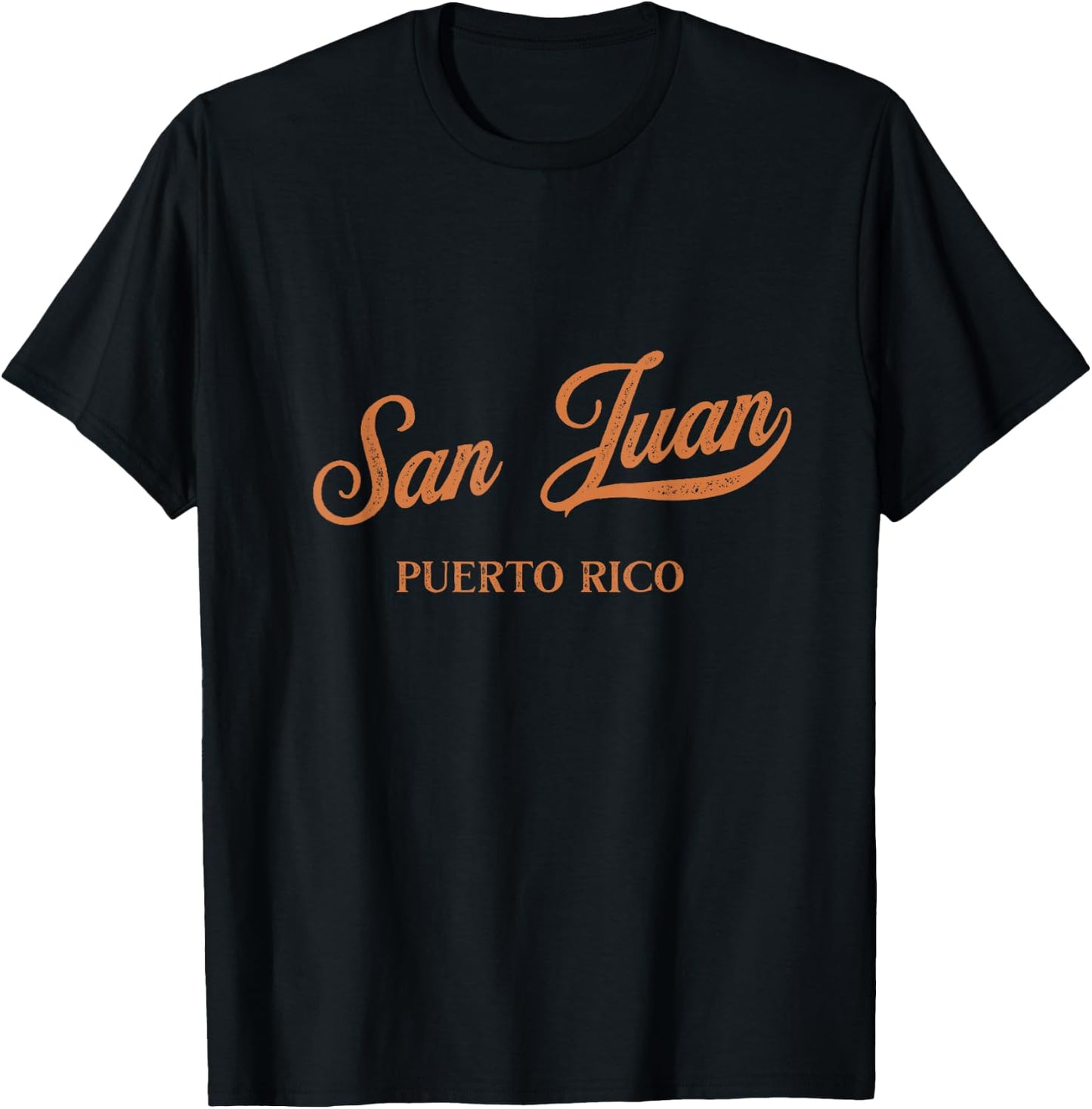 Retro Puerto Rico City - Vintage San Juan T-Shirt - T-Shirt | Black