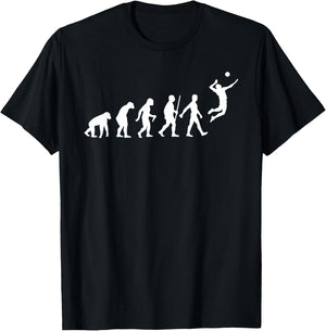 Funny Volleyball Design Women Ball Sports Athletes T-Shirt - T-Shirt | Black