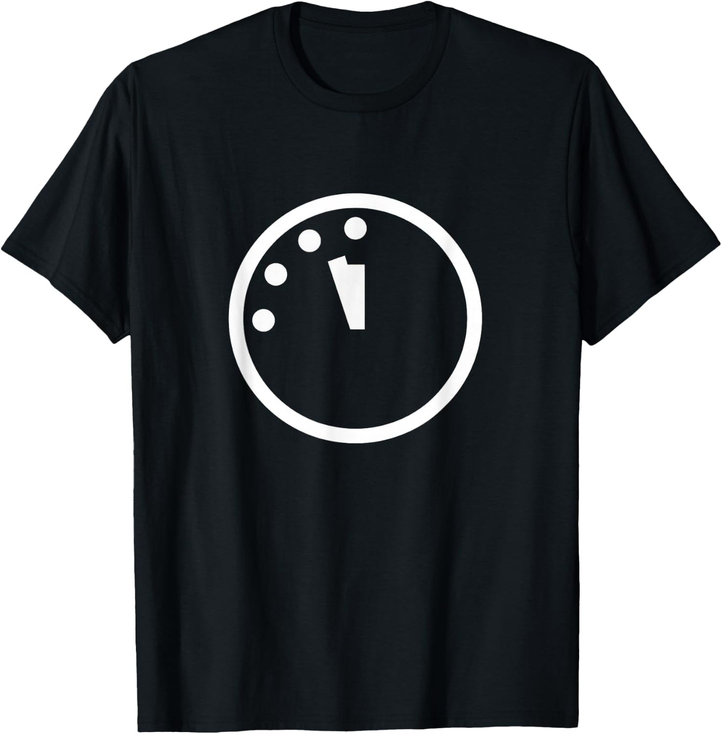 Doomsday Clock Silhouette Logo T-Shirt - T-Shirt | Black