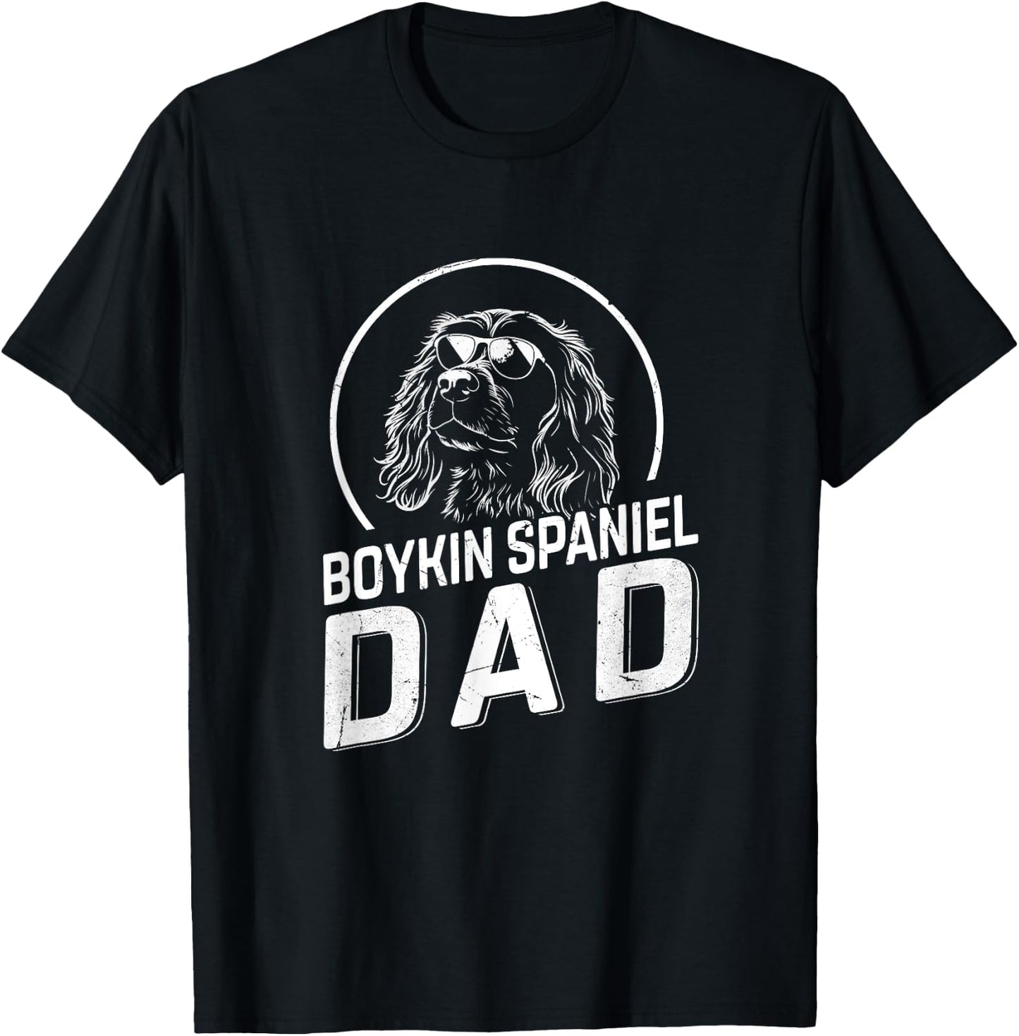 Boykin Spaniel Dad Dog Owner Gifts Men Dog Dad Father's Day T-Shirt - T-Shirt | Black
