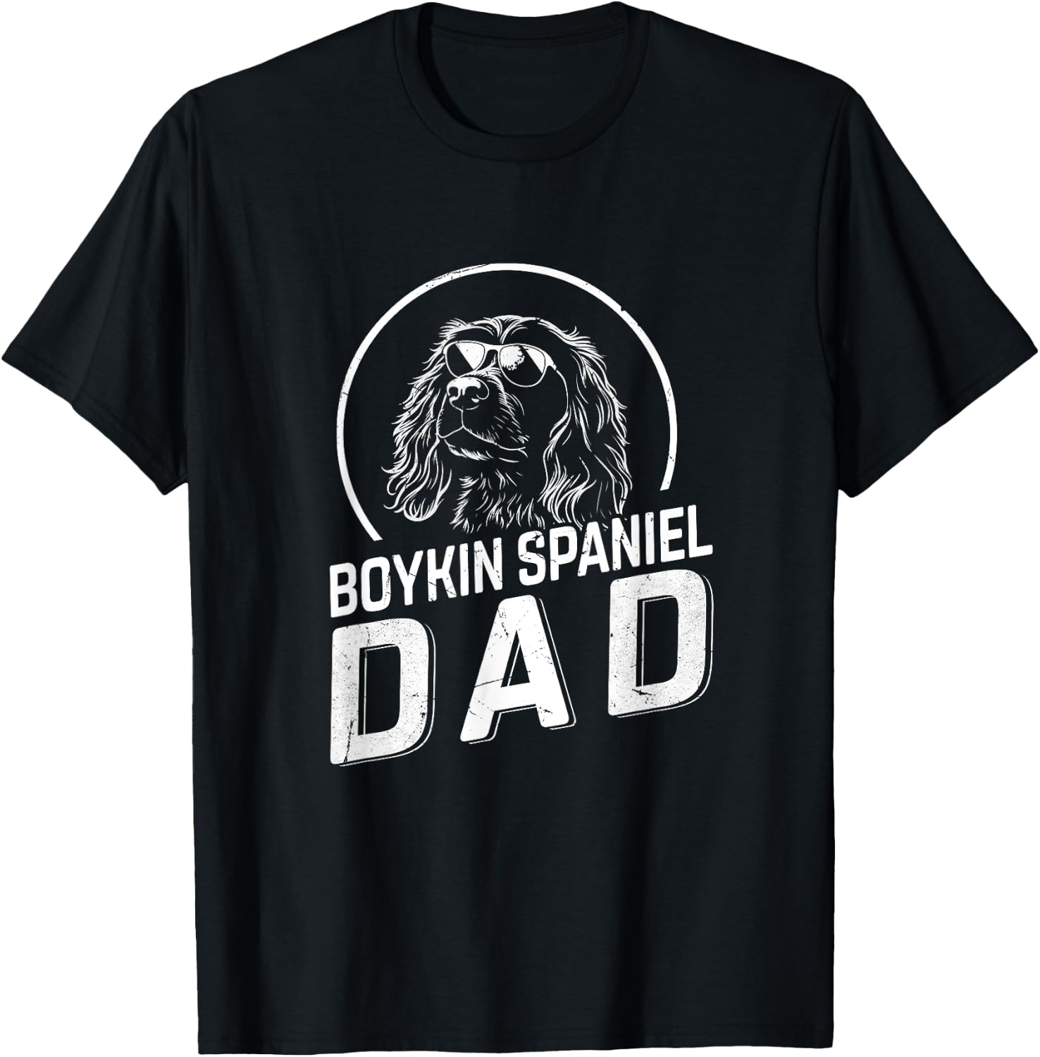 Boykin Spaniel Dad Dog Owner Gifts Men Dog Dad Father's Day T-Shirt - T-Shirt | Black