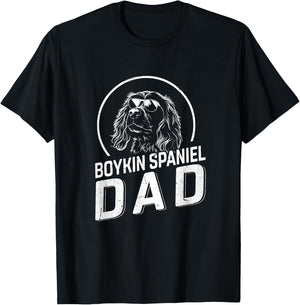 Boykin Spaniel Dad Dog Owner Gifts Men Dog Dad Father's Day T-Shirt - T-Shirt | Black