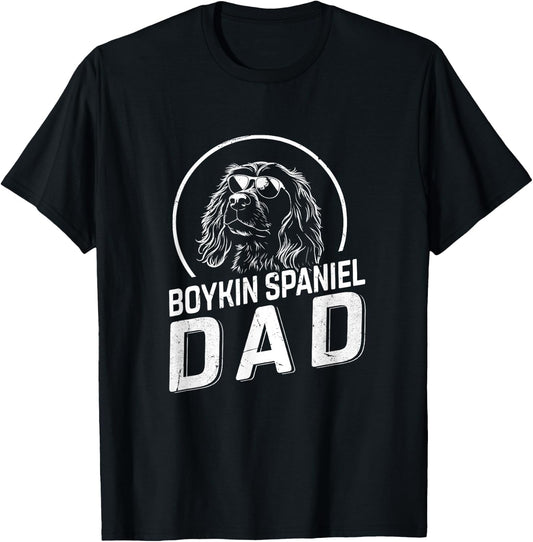 Boykin Spaniel Dad Dog Owner Gifts Men Dog Dad Father's Day T-Shirt - T-Shirt | Black