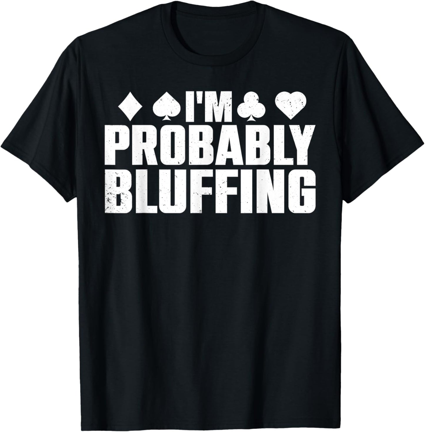 Funny Poker Lover Art Women Casino Play Card Gambler T-Shirt - T-Shirt | Black
