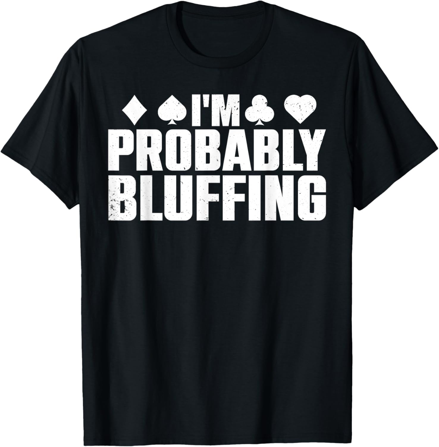 Funny Poker Lover Art Women Casino Play Card Gambler T-Shirt - T-Shirt | Black