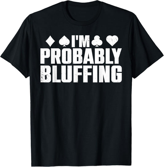 Funny Poker Lover Art Women Casino Play Card Gambler T-Shirt - T-Shirt | Black