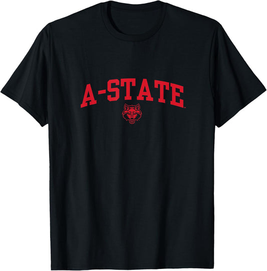 Arkansas State Wolves | Official NCAA | OCIMPAKST001 T-Shirt - T-Shirt | Black