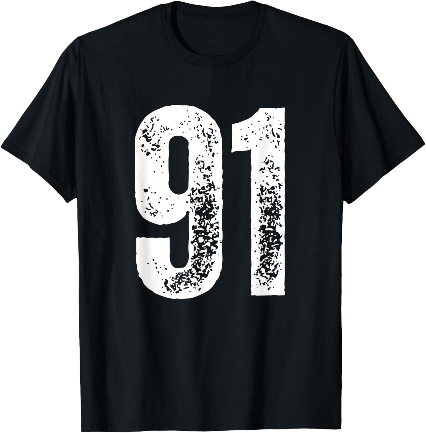 Number 91 T-Shirt - T-Shirt | Black