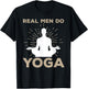 Funny Yoga Design Boys Yoga Pose Meditation Lovers T-Shirt - T-Shirt | Black